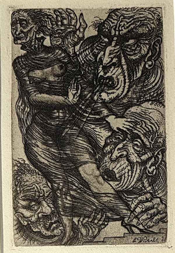 Eduard Wiiralt, Mauriac'i 4 Gravüüri + Ekspertiis