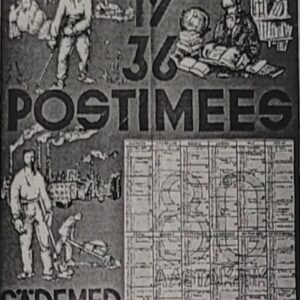 "Postimehe lisa 'Sädemed'. 1936. a. kalender" Johani Andrus