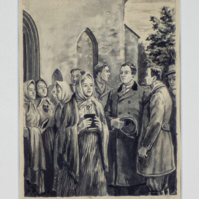 Ernst Kollom “Kirikulised. Illustratsioon”