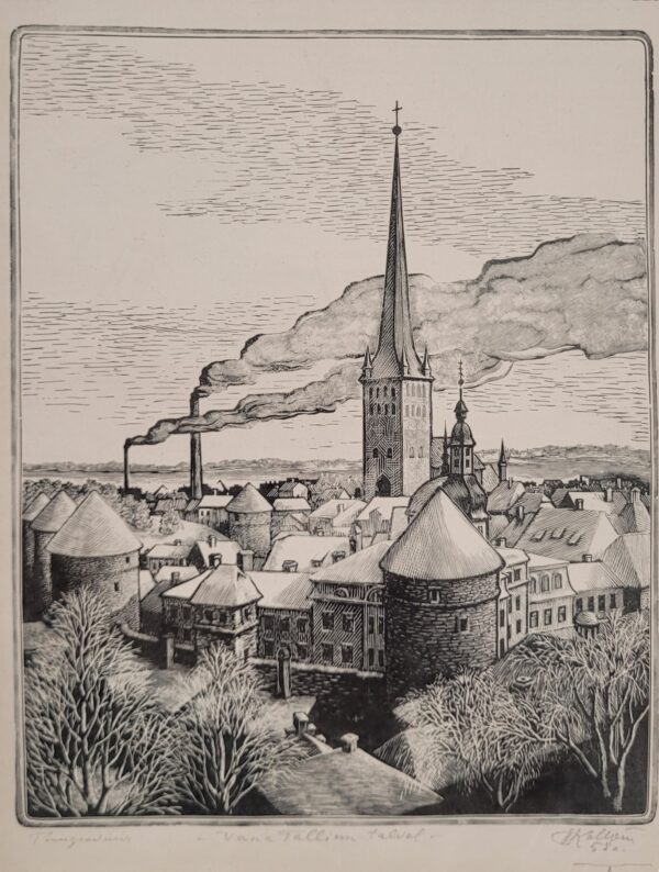 "Vana Tallinn talvel" Kollom Ernst