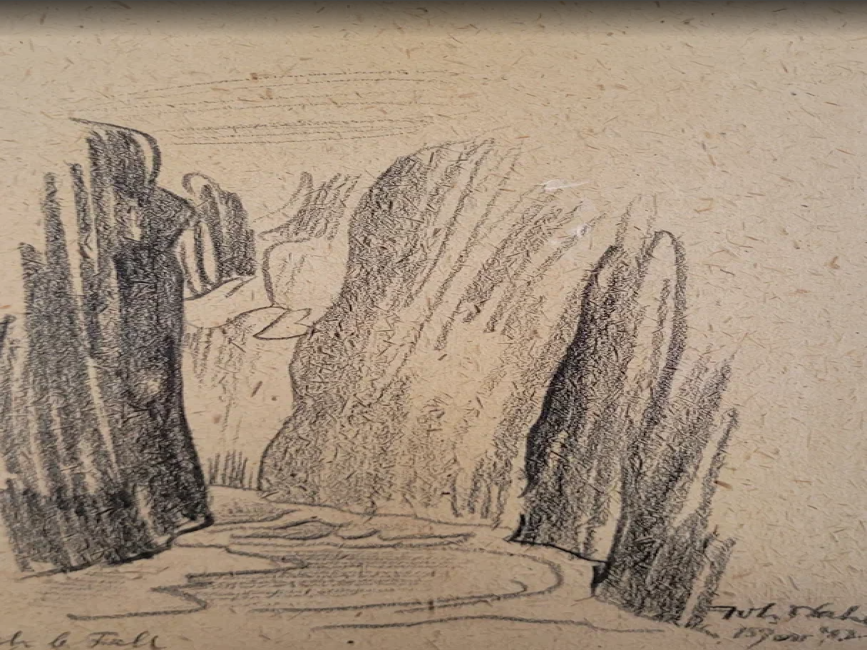 Naha Johann “Vaade kuristikule Leehi orus"