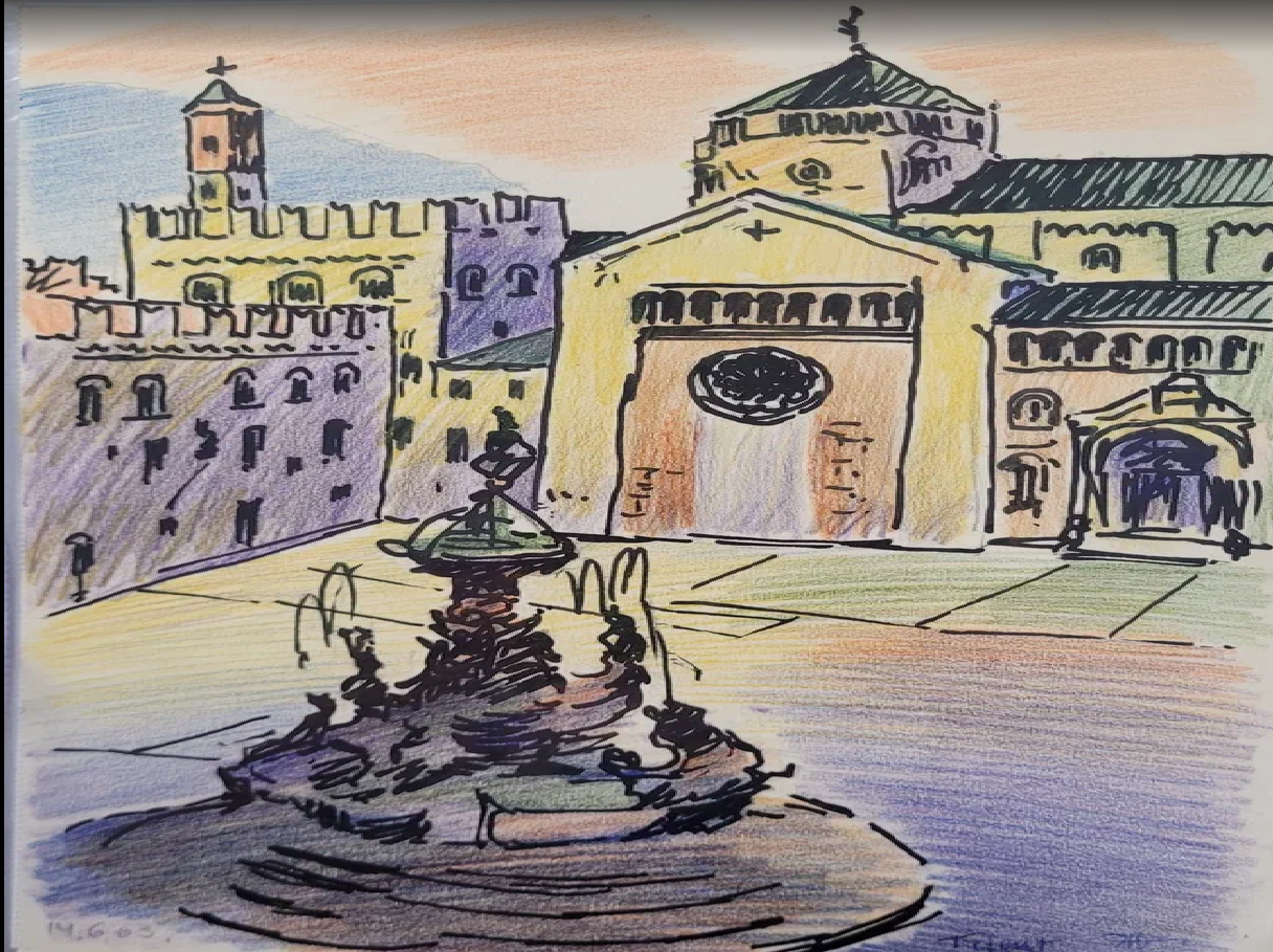 Naha Johann “Vaade Trento toomkirikule"