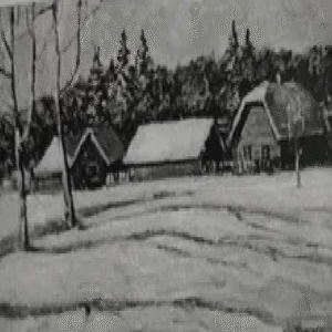 "Talvine maastik taluga" Märt Bormeister