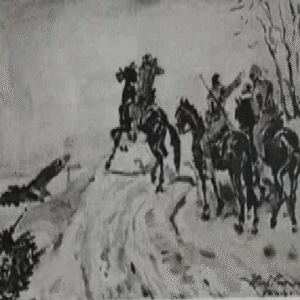 “Ratsanikud lahingus” Karl Burman Junior