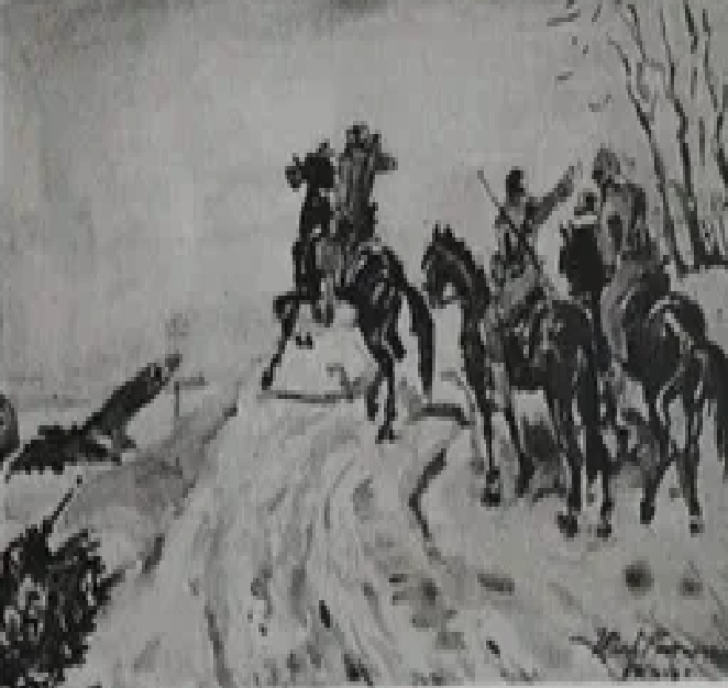 “Ratsanikud lahingus” Karl Burman Junior