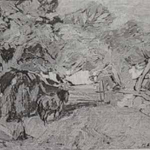 “Külamaastik" Hugo Lepik