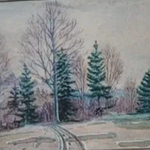 Osvald Lääne “Kevad maastik”