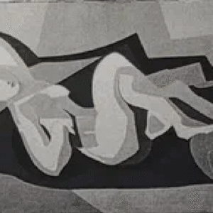 Lembit Nõmmeots “Lamav akt mustal draperiil”