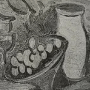 Valdur Ohakas “Vaas ja kauss viinamarjadega”