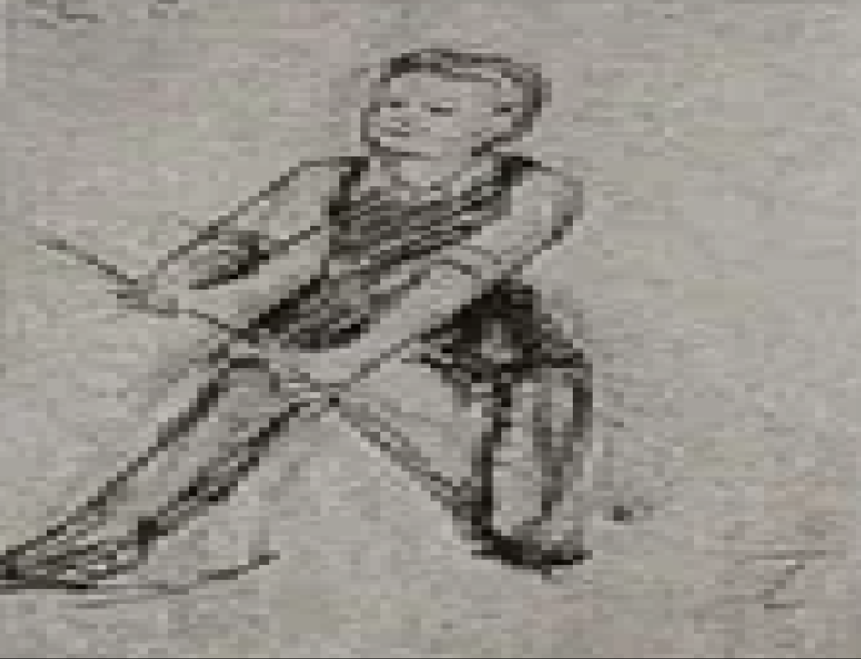 Louis Pavel 1) Paremal "summuv poiss" 2) Vasakul"Ritva hoidev poiss” - Pilt 2