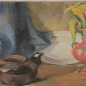 Erich Pehap "Natüürmort Nartsissidega"