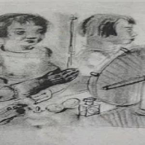 Erich Pehap "Tütarlaps peegli ees"