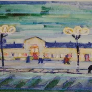 August Pulst “ Viljandi raudteejaam"