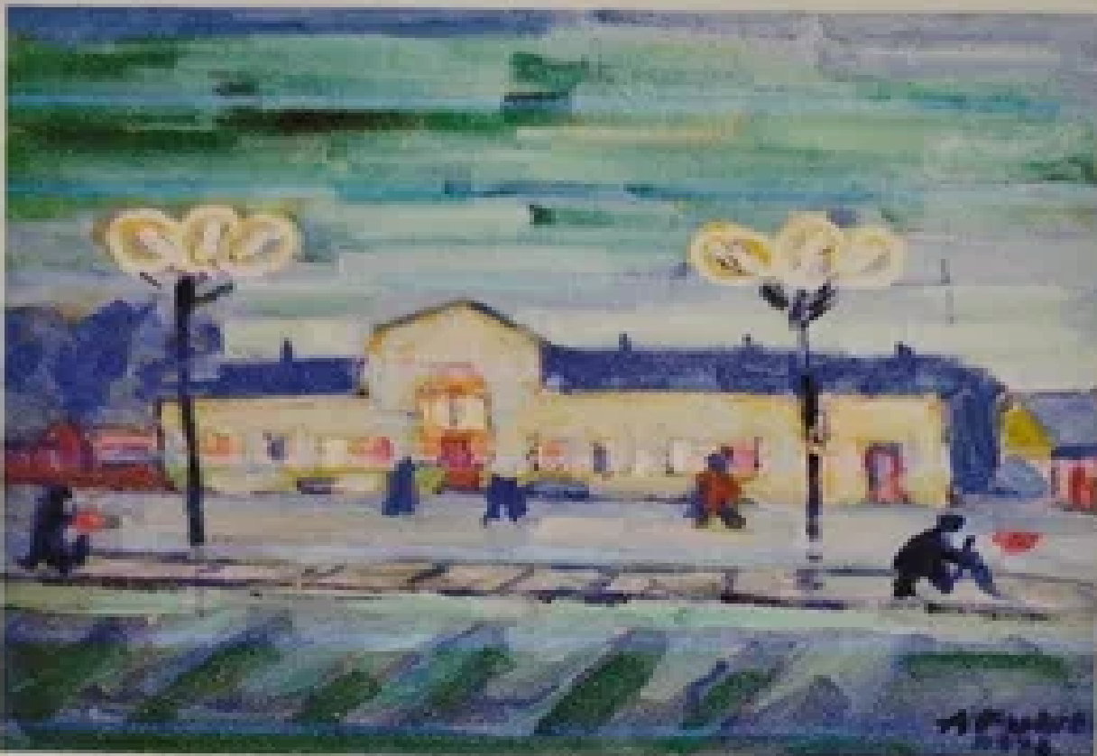 August Pulst “ Viljandi raudteejaam"