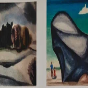 Pirk Varmo “a) Jäärvemaastik b) Mere ääres”