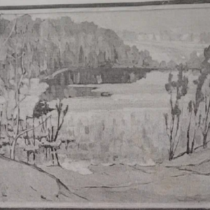 Artur Lokk “Sügismaastik järvega”