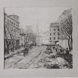 Salme Märka “Vaade Georg Otsa tänavale”