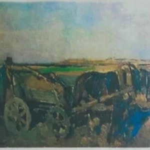 “Eesti maastik talumehe ja vankriga” Grogor von Bochmann