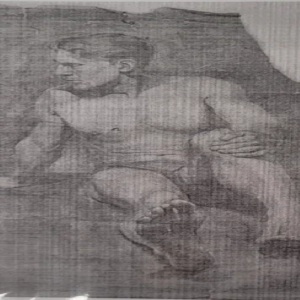 "Istuv meesakt" Berta Mäger