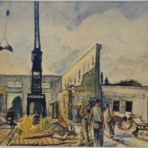 Feliks Randel “Tallinna elektrirongi depoo ehitustandril"