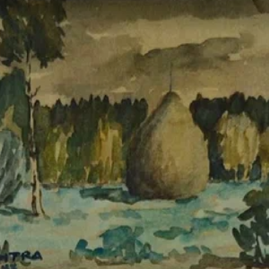 Jaan Vahtra “Sügis heinamaal”