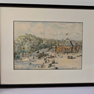 Kulkoff Aleksander «Hamburgi linnavaade teatri ja trammiga»